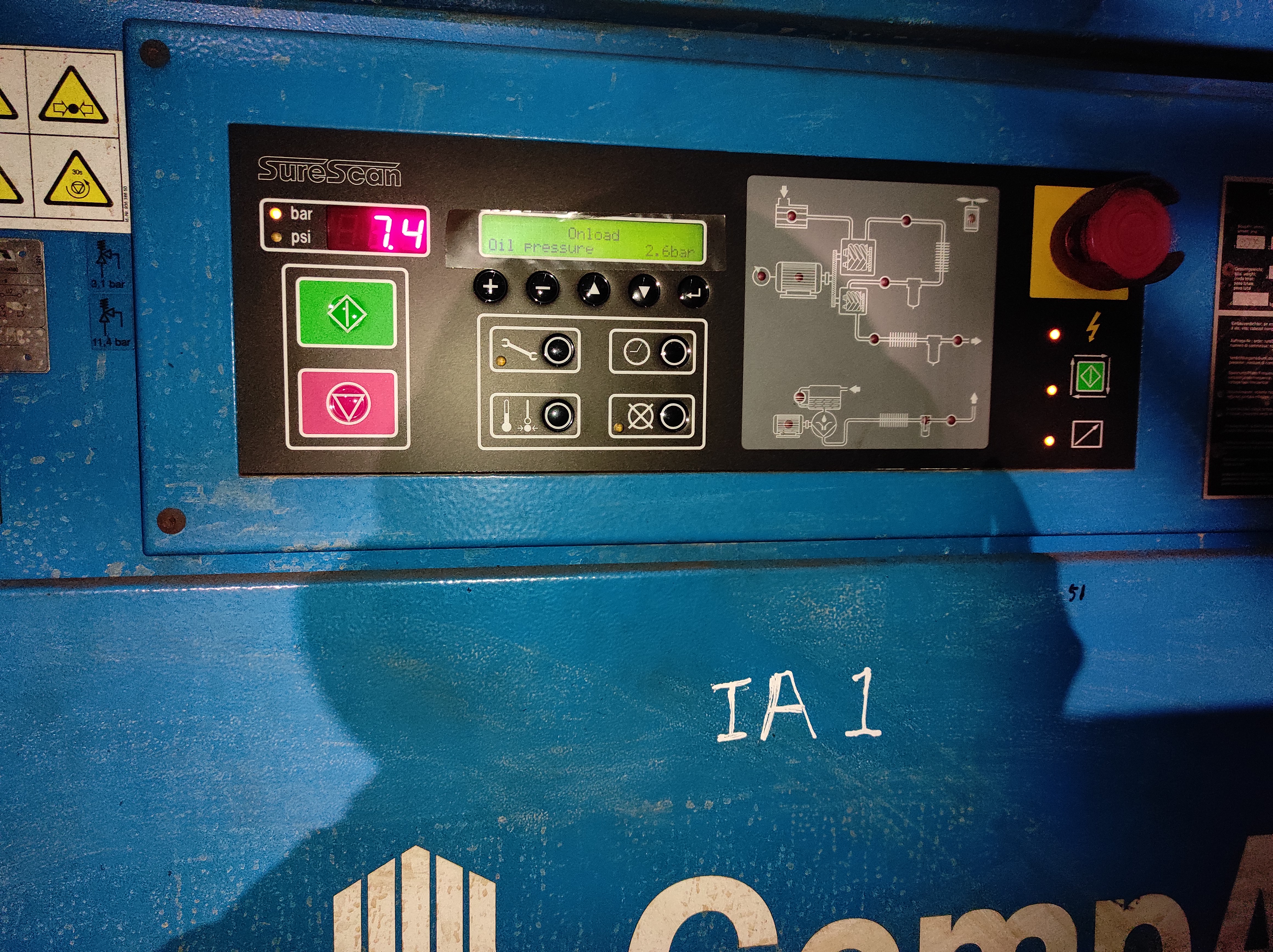 CPA Compressor House Air Compressor Local Control Panel (IA-1 as Typical)